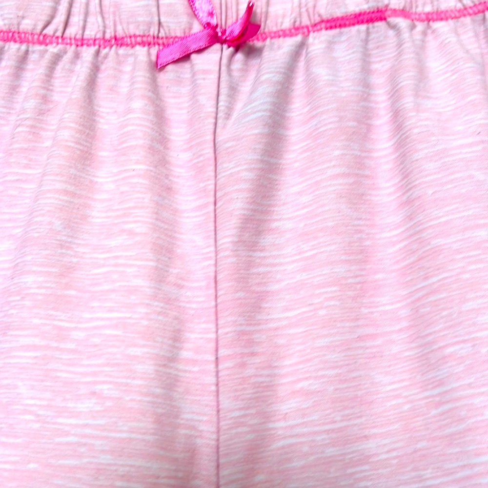New Jaclyn Intimates soft Pink shorts, cute darker pink stitching & bow. Size L